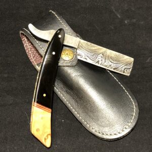 Handmade Damascus Straight Razor - Two Tone