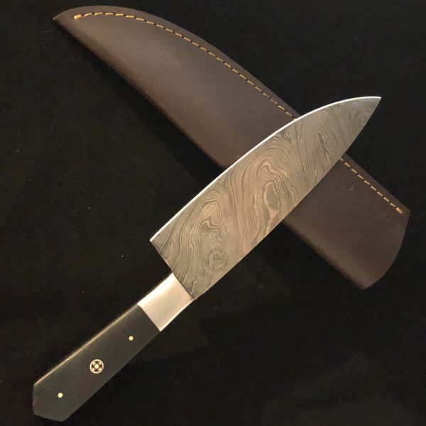 Classic 8" Hand-Forged Damascus Chef Knife - Image 2