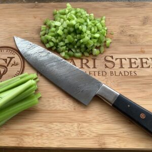 Classic 8" Hand-Forged Damascus Chef Knife