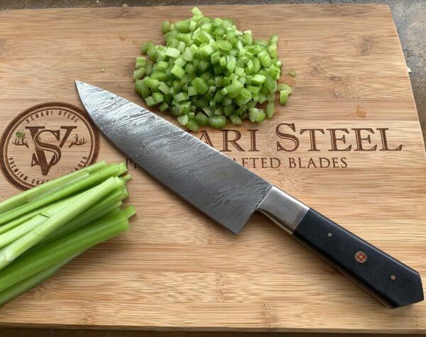 Classic 8" Hand-Forged Damascus Chef Knife
